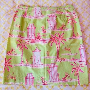 Lilly Pulitzer-size 4 mid length skirt- excellent condition